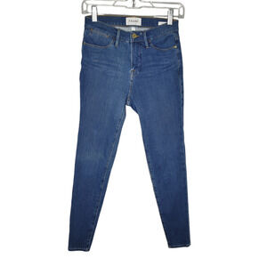 Frame Womens Size 26 Jeans Le High Skinny Denim Stretch Mid Rise Medium Wash